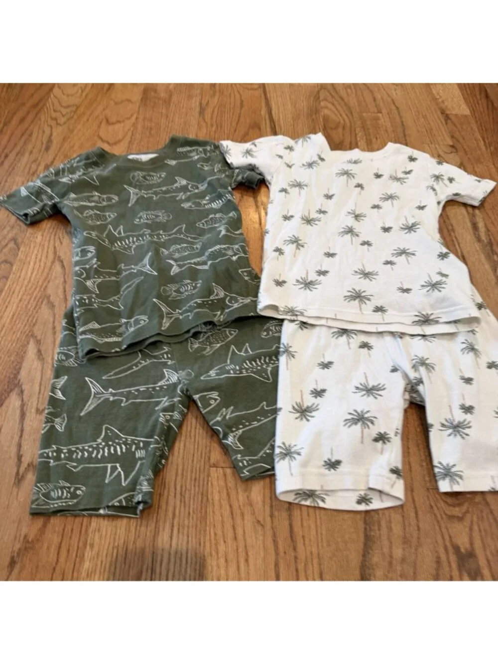 Carter's Boys Shark Pajamas 2 Pair Size 6